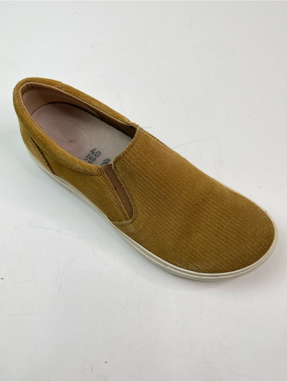 Birkenstock Size 40 | L9 M7 Brown Oswego Ribbed Suede Leather Slip On Shoes